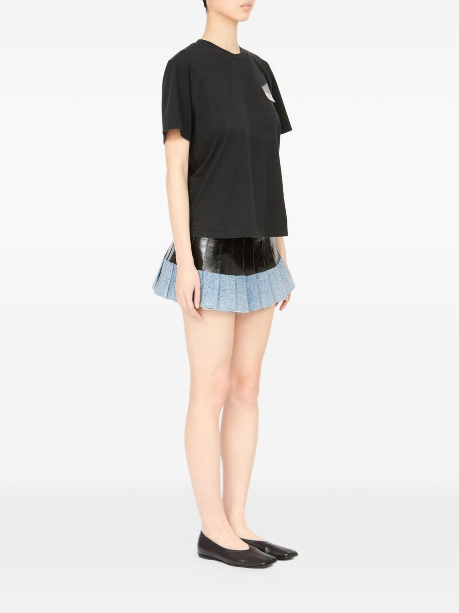 MM6 Maison Margiela Taped Cotton T-shirt - Black