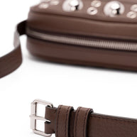 Valentino Garavani Nellcôte Eyelet-embellished Cross Body Bag