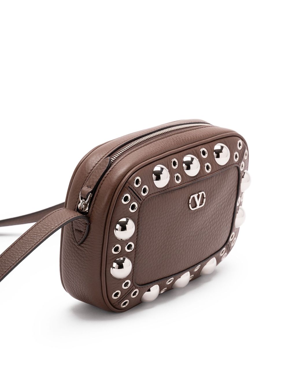 Valentino Garavani Nellcôte Eyelet-embellished Cross Body Bag