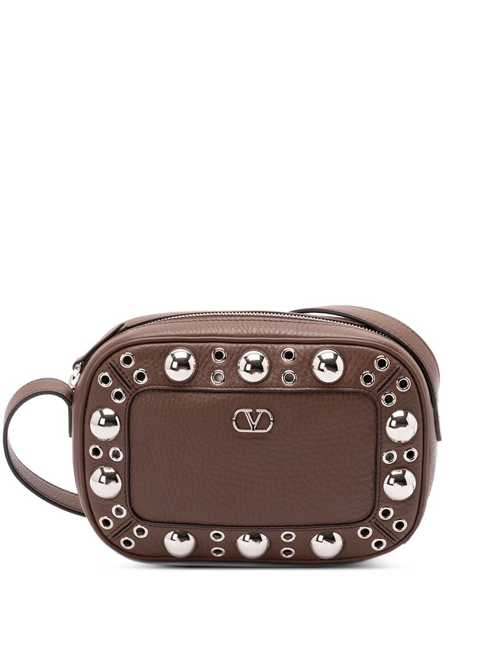 Valentino Garavani Nellcôte Eyelet-embellished Cross Body Bag