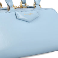 Givenchy Antigona East West Mini Leather Handbag - Clear Blue