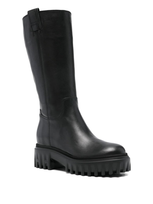 HOGAN PRE Leather Boots - Black