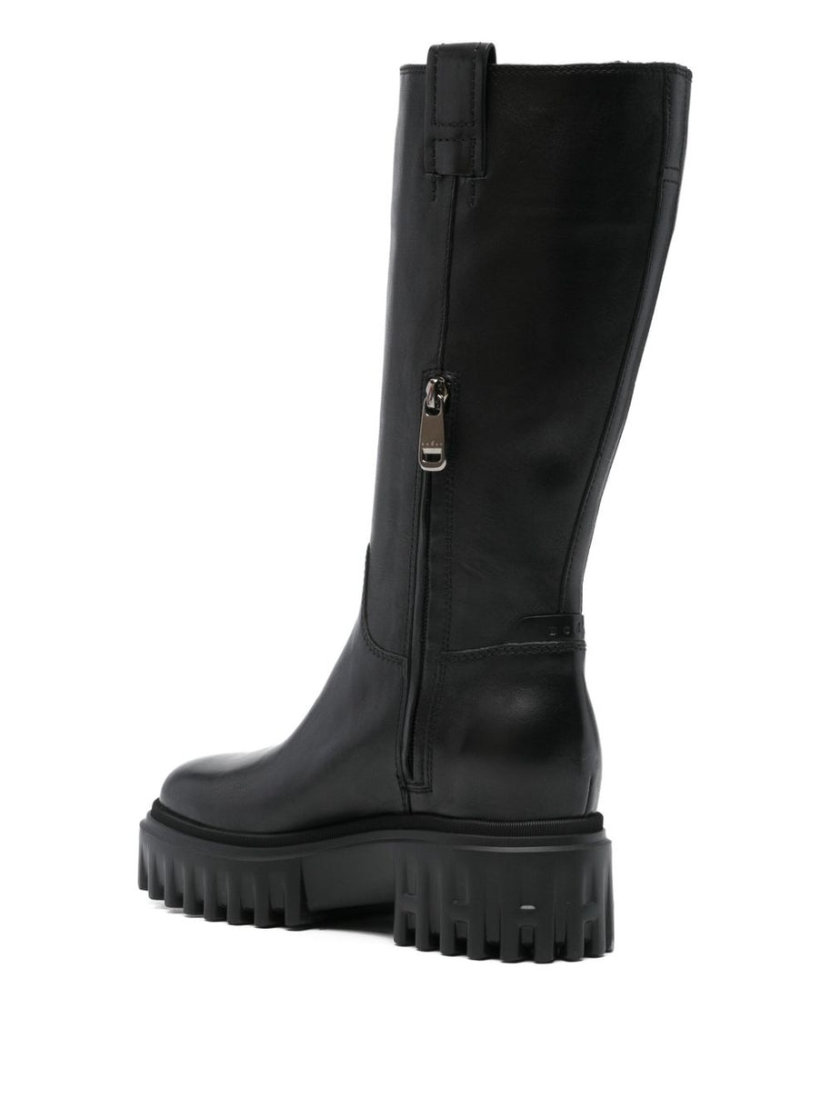 HOGAN PRE Leather Boots - Black