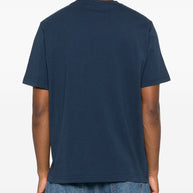 AUTRY X MAISON KITSUNE Logo Cotton T-shirt Blue