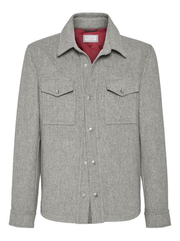 Brunello Cucinelli Cashmere Jacket Grey