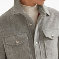 Brunello Cucinelli Cashmere Jacket Grey