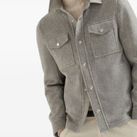 Brunello Cucinelli Cashmere Jacket Grey