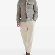 Brunello Cucinelli Cashmere Jacket Grey