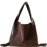 HEREU Suede Leather Shoulder Bag - Brown