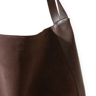 HEREU Suede Leather Shoulder Bag - Brown