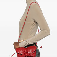 HEREU Heart Shaped Leather Shoulder Bag - Red