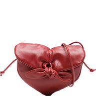 HEREU Heart Shaped Leather Shoulder Bag - Red