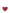 HEREU Heart Shaped Leather Shoulder Bag - Red