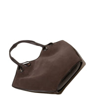 HEREU Suede Tote Bag - Brown