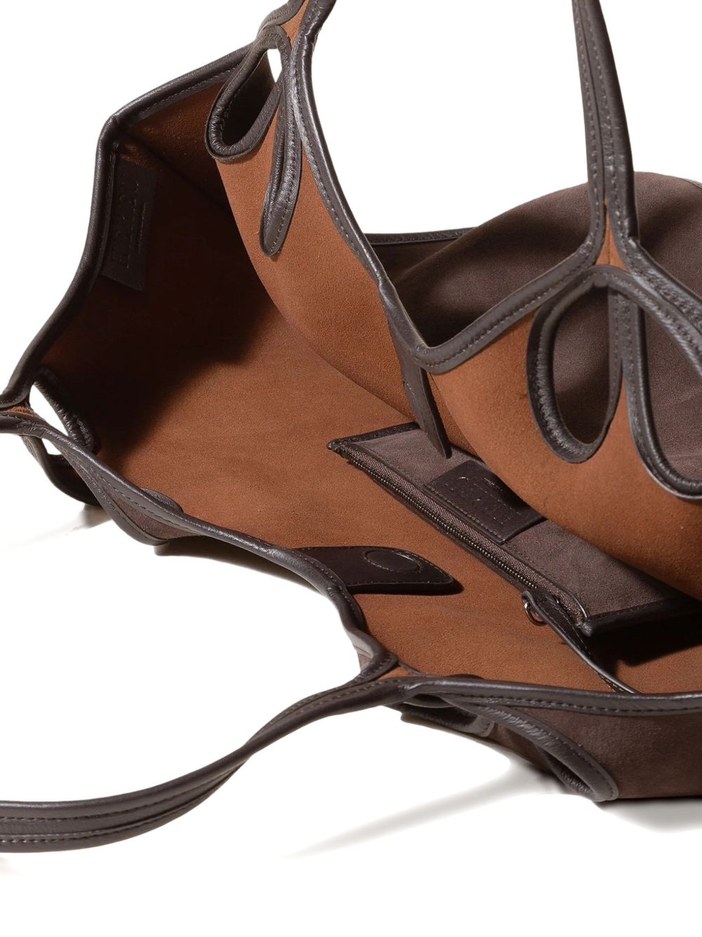 HEREU Suede Tote Bag - Brown