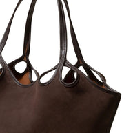HEREU Suede Tote Bag - Brown