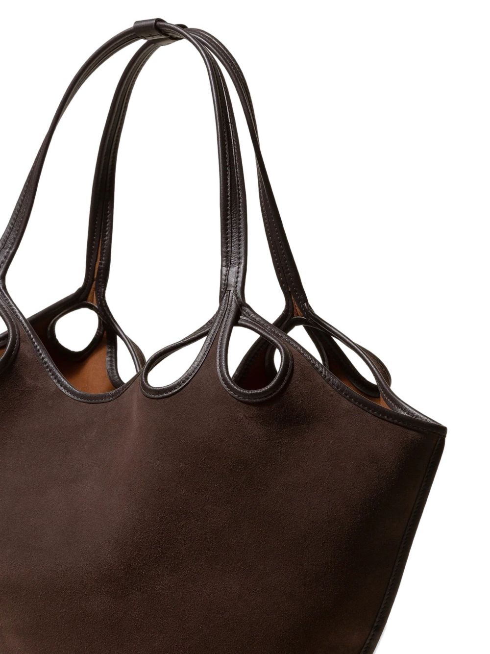 HEREU Suede Tote Bag - Brown