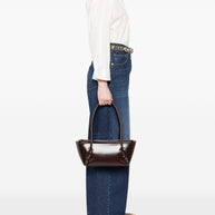HEREU Leather Shoulder Bag - Brown