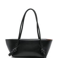 HEREU Leather Shoulder Bag - Black