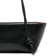 HEREU Leather Shoulder Bag - Black