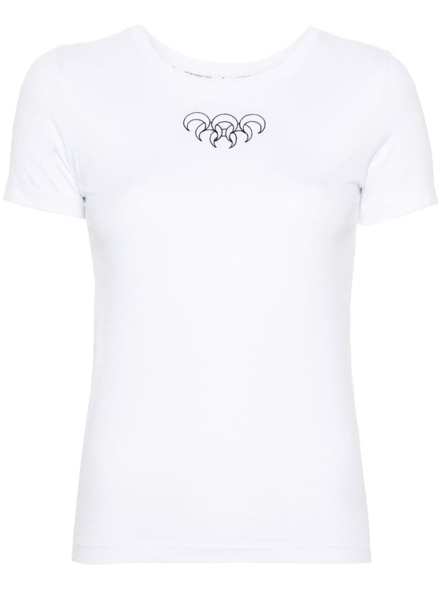 MARINE SERRE Moon Cotton T-shirt - White