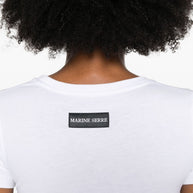MARINE SERRE Moon Cotton T-shirt - White