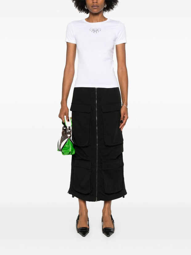 MARINE SERRE Moon Cotton T-shirt - White