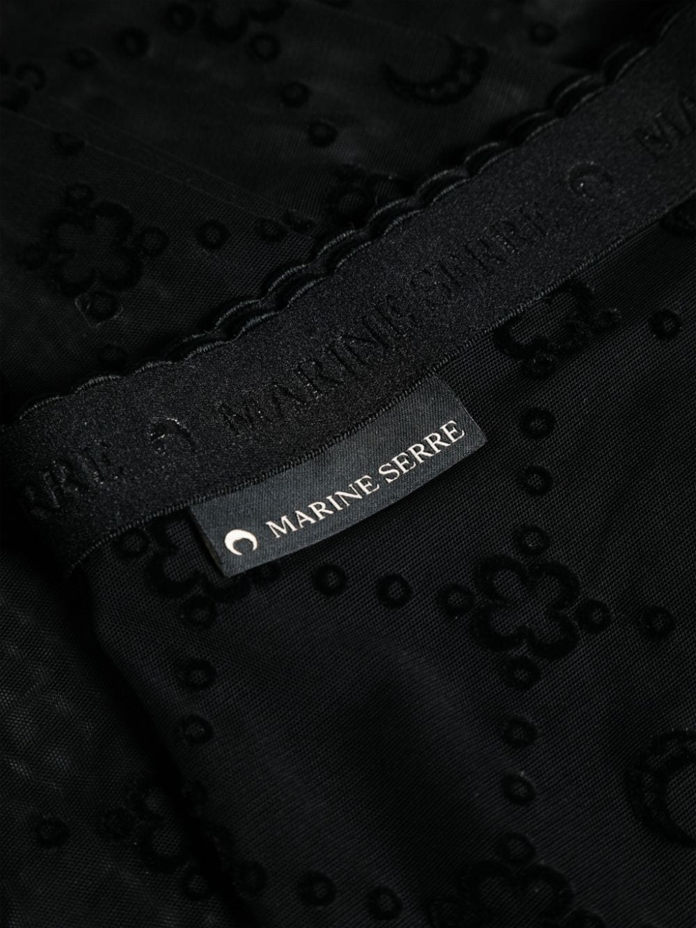 MARINE SERRE Monogram Tights - Black