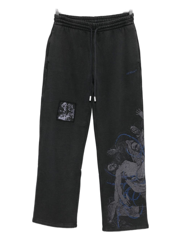 Off White Trousers Black