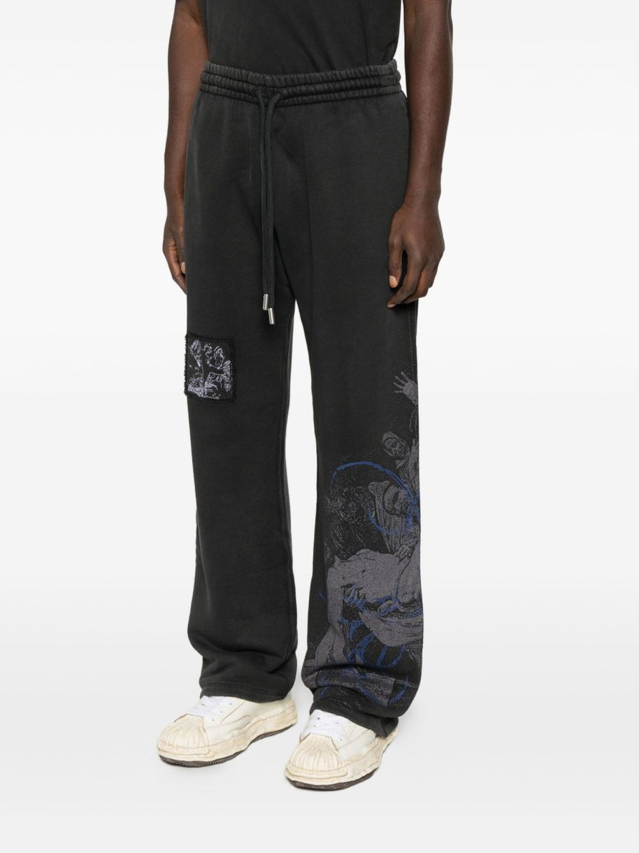 Off White Trousers Black
