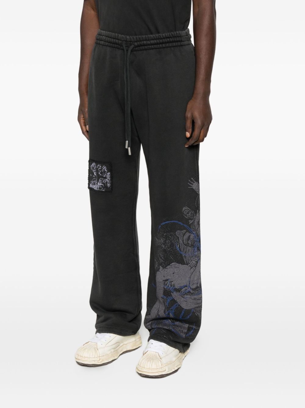 Off White Trousers Black