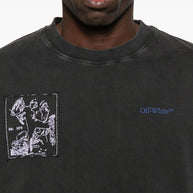 Off White T-shirts And Polos Black