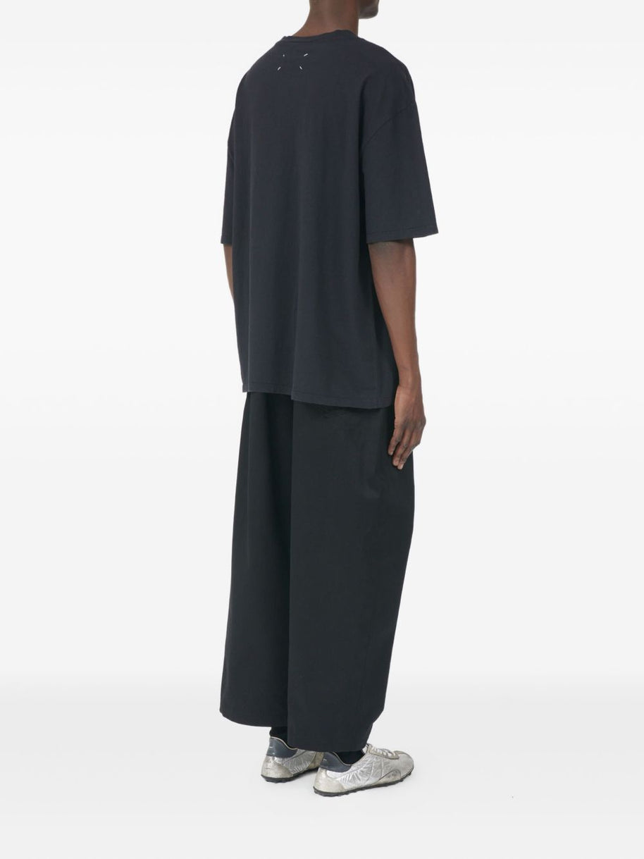 Maison Margiela Logo Cotton T-shirt - Black