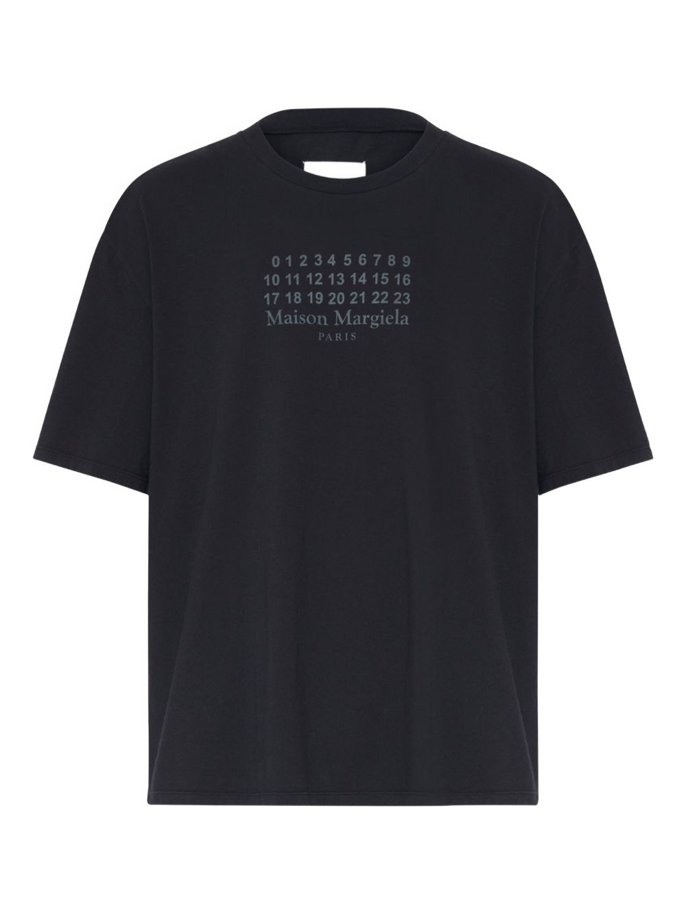 Maison Margiela Logo Cotton T-shirt - Black