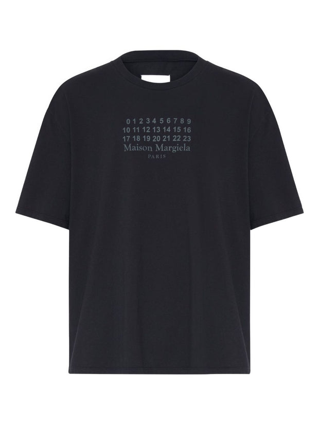 Maison Margiela Logo Cotton T-shirt - Black