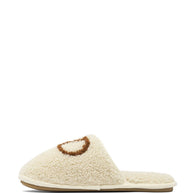 Valentino Garavani VLogo Wool Slippers - White