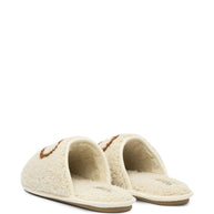 Valentino Garavani VLogo Wool Slippers - White