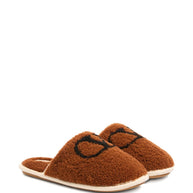 Valentino Garavani VLogo Wool Slippers - Brown