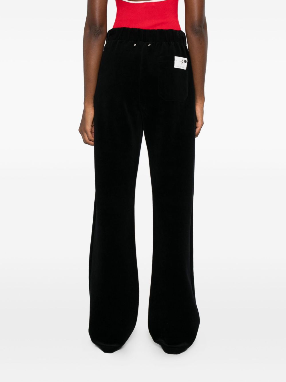 Golden Goose Cotton Wide-leg Trousers Black