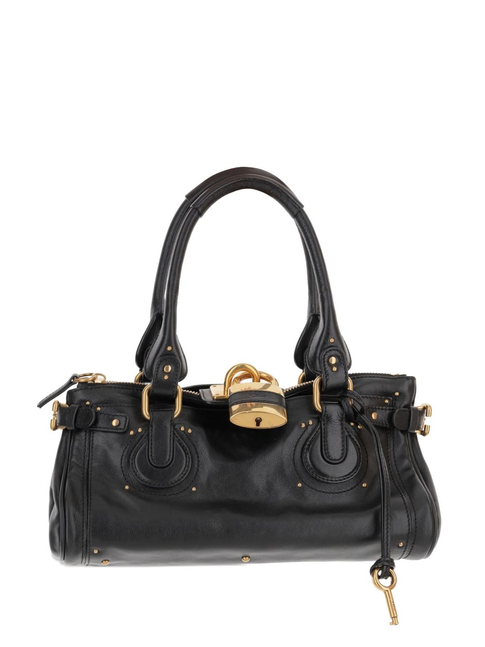 Chloé Paddington Leather Shoulder Bag Black