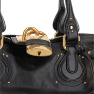 Chloé Paddington Leather Shoulder Bag Black