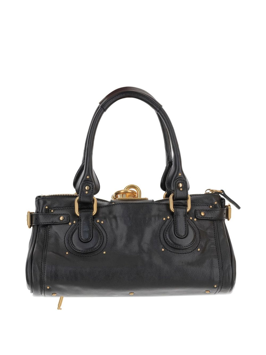 Chloé Paddington Leather Shoulder Bag Black