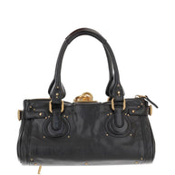 Chloé Paddington Leather Shoulder Bag Black