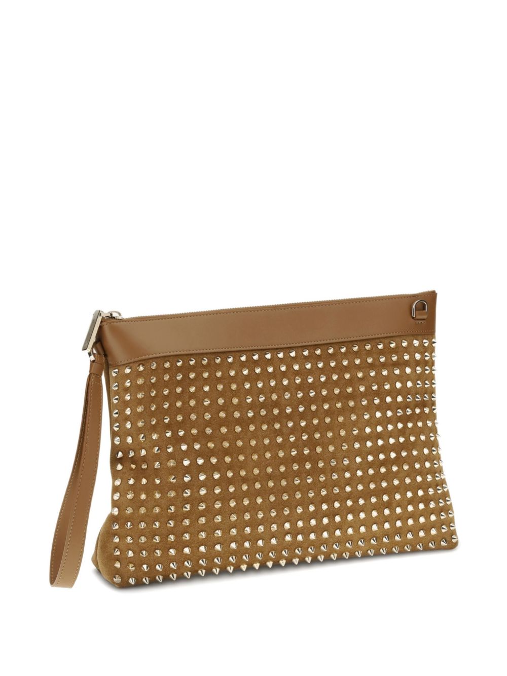 Christian Louboutin Funky Leather Pouch Beige