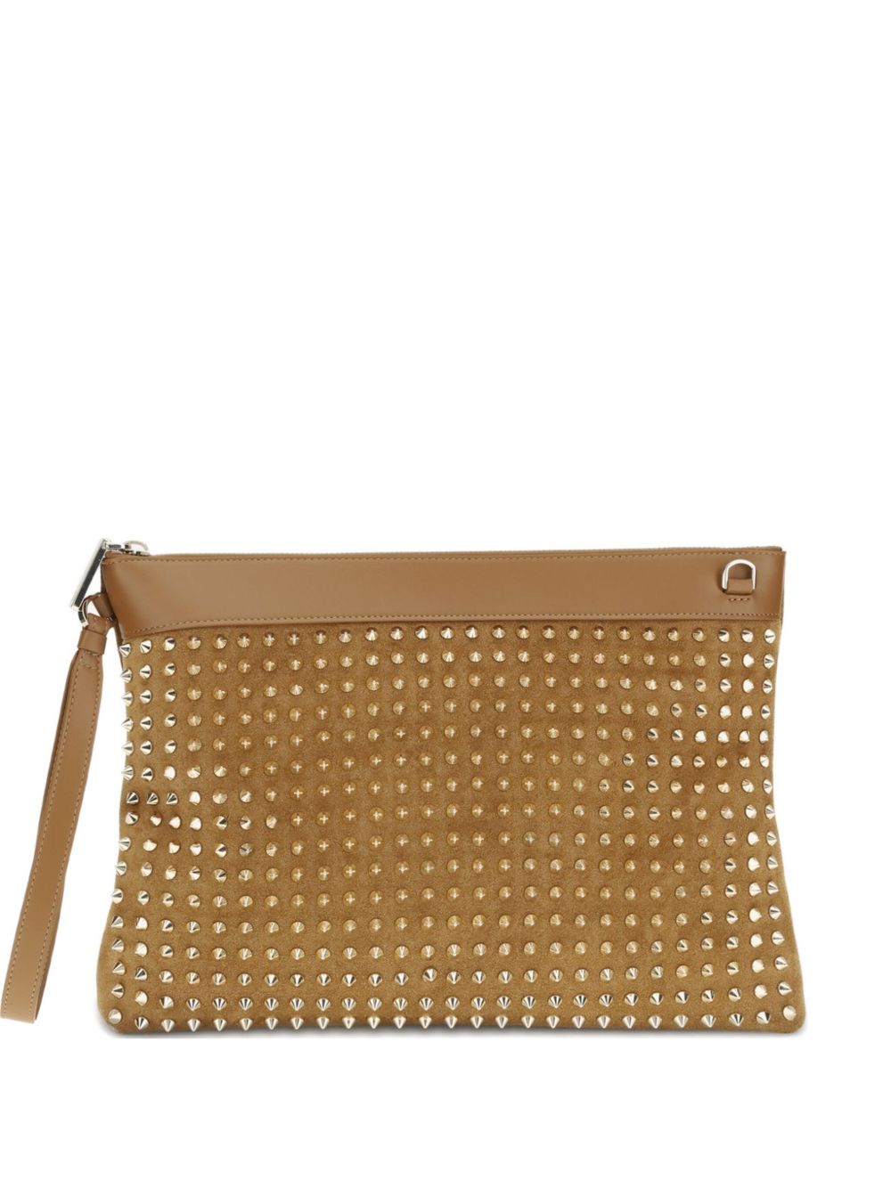 Christian Louboutin Funky Leather Pouch Beige