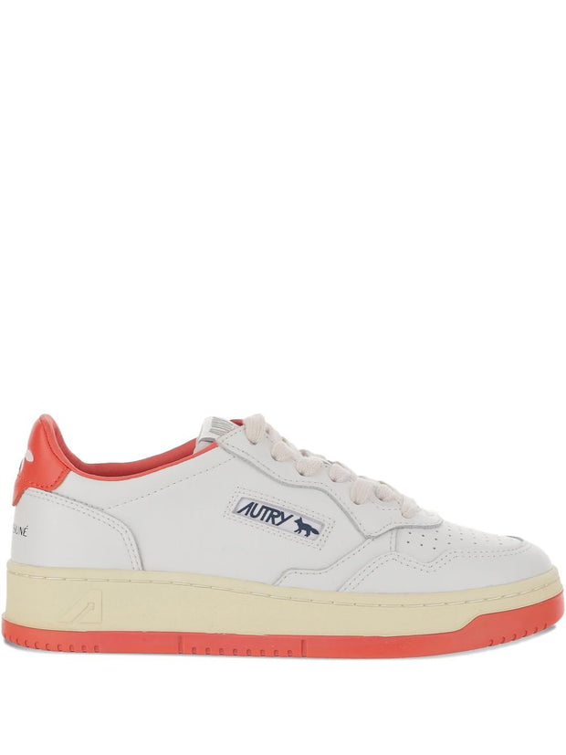 AUTRY X MAISON KITSUNE Medialist Low Sneakers Red
