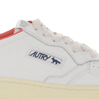 AUTRY X MAISON KITSUNE Medialist Low Sneakers Red