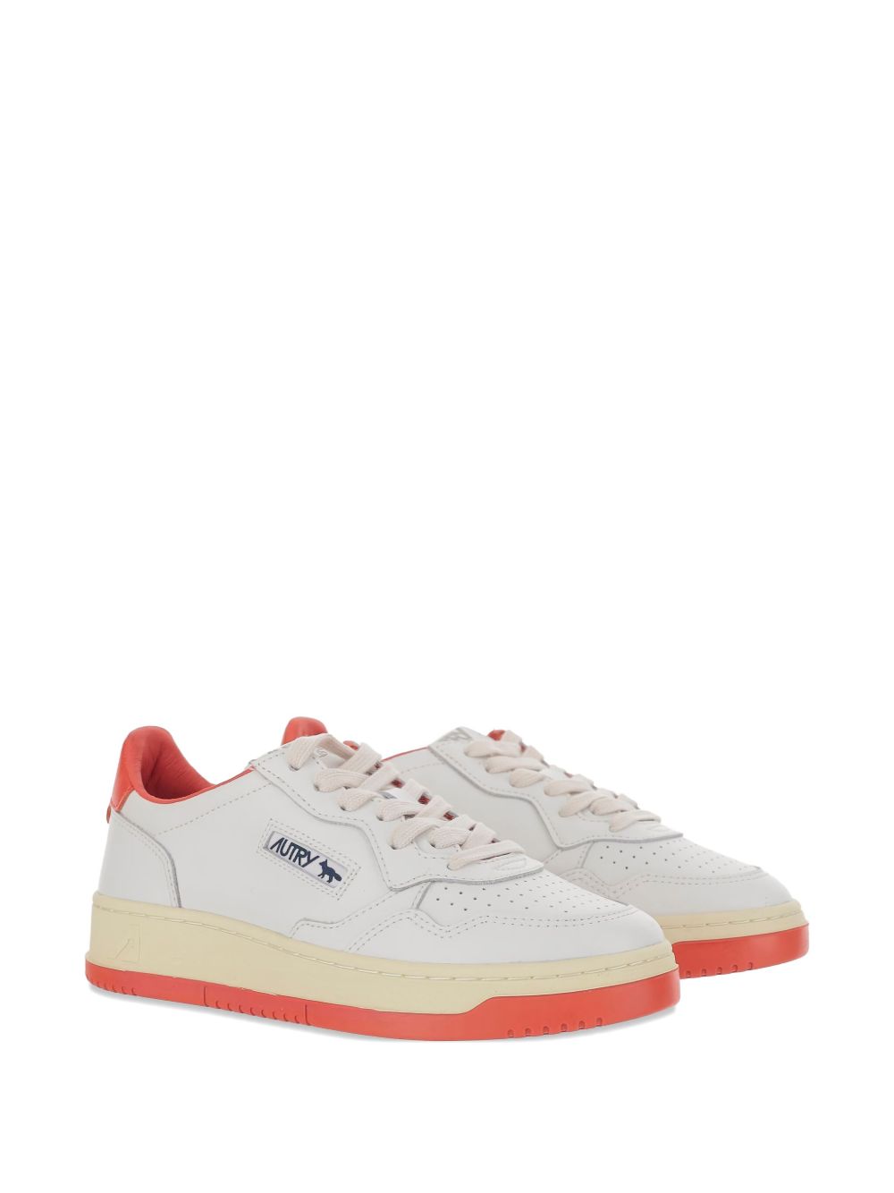 AUTRY X MAISON KITSUNE Medialist Low Sneakers Red