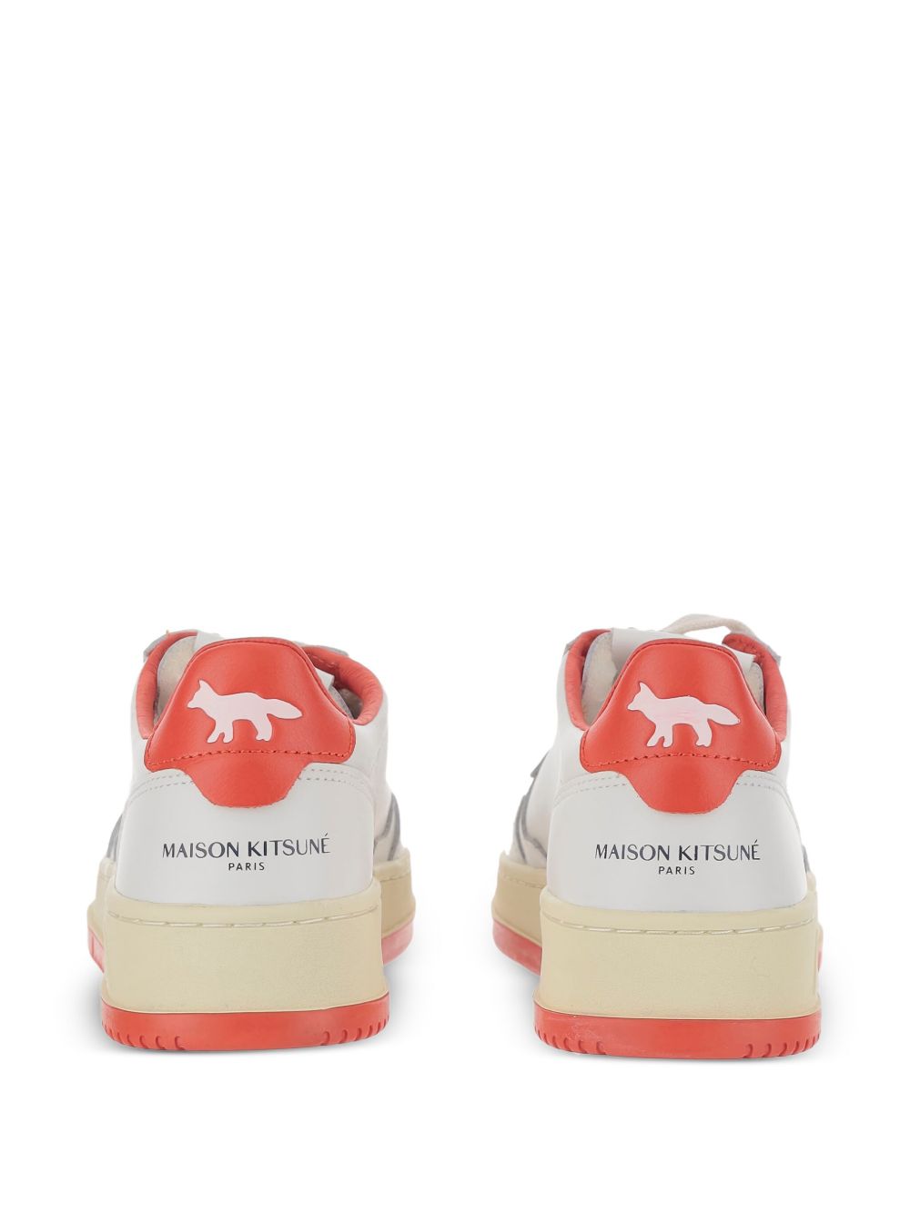 AUTRY X MAISON KITSUNE Medialist Low Sneakers Red