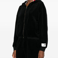 Golden Goose Cotton Cropped Hoodie - Black
